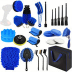 27 Piece Car Cleaning Kit with Detailing Brushes, Wash Tools Set for Interior Exterior Vehicle Care