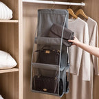 Hanging Closet Organizer 6 Pocket Storage Bag for Handbags Accessories and Sundries