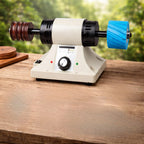 Leather Edge Polishing Burnishing Machine Adjustable Speed with Rosewood Grinding Wheel
