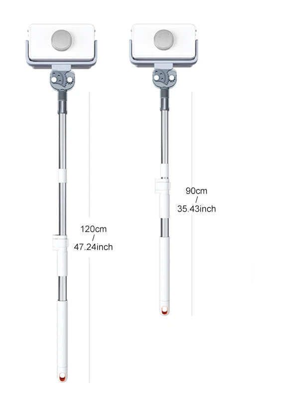 Adjustable Magnetic Window Cleaner with Telescopic Rod for Home & High-Rise Glass