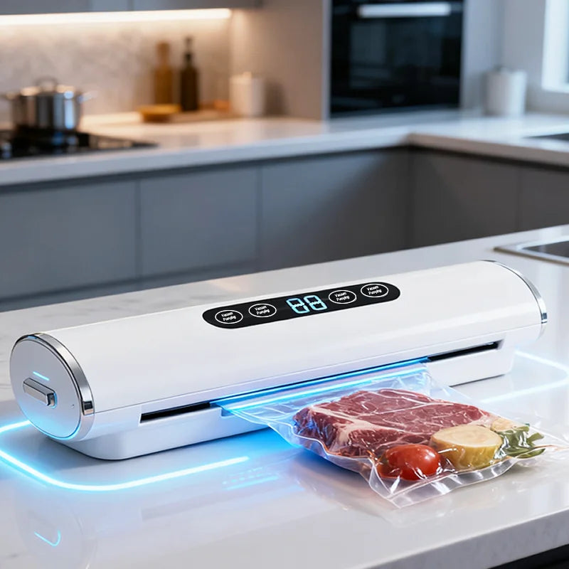 Electric Vacuum Sealer Machine for Food with 30cm Sealing Length – Kitchen Packaging Tool