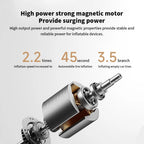Rechargeable Portable Air Compressor 150 PSI with Digital Control Tire Inflator Pump