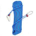Heavy Duty 10mm Outdoor Utility Rope 20m with Steel Hooks for Camping Rigging and Load Securing