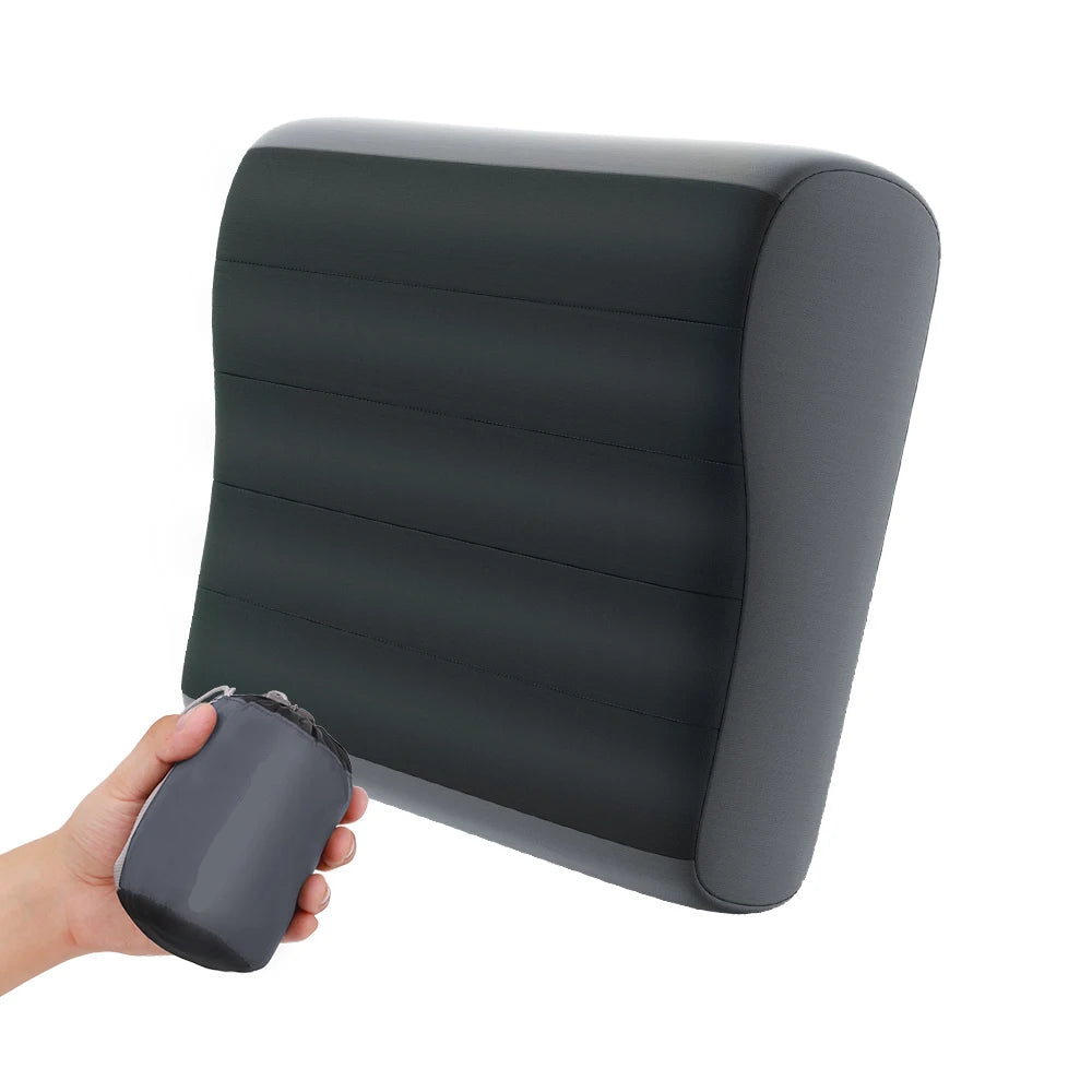 Inflatable Camping Pillow Lightweight TPU Travel Pillow with Washable Cover for Outdoor and Home Use