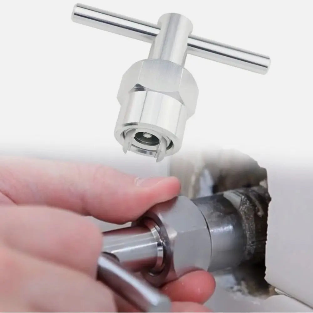 Faucet Cartridge Puller Tool Heavy Duty Aluminum Alloy Valve Core Removal Wrench