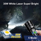 Heavy Duty Rechargeable LED Flashlight with Zoom Focus USB C Charging for Outdoor and Emergency Lighting