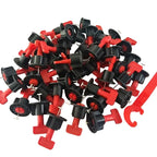 Tile Leveling System Kit 100 Piece with 2 Adjustment Wrenches for Floor Wall and Countertop Tiling