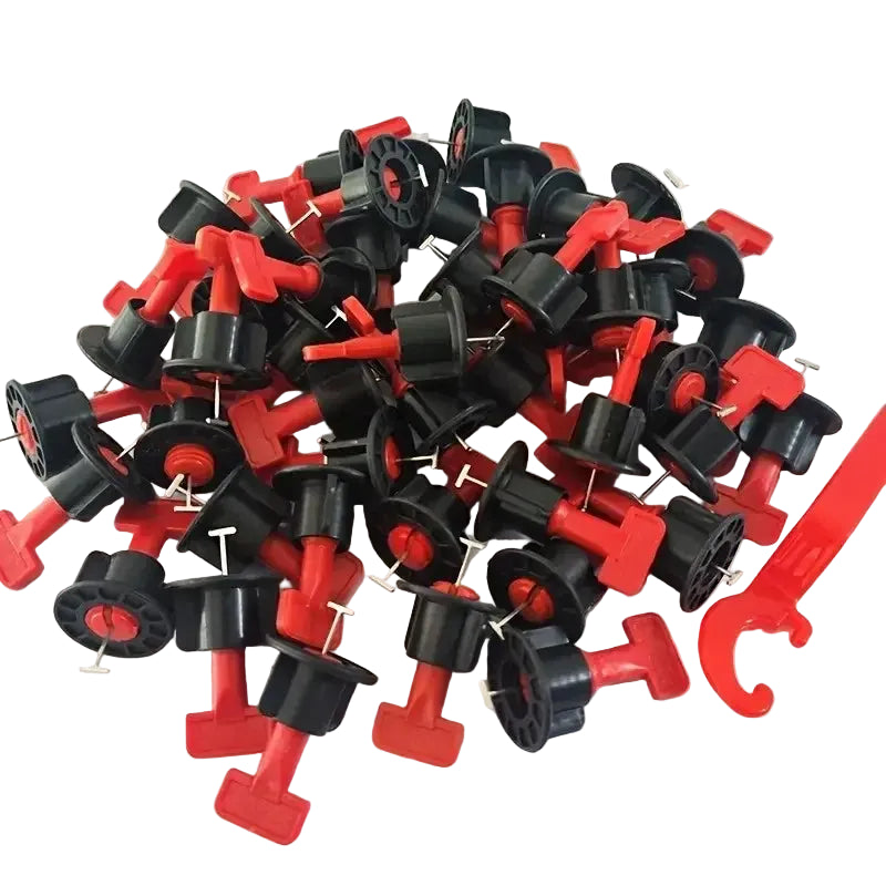 Tile Leveling System Kit 100 Piece with 2 Adjustment Wrenches for Floor Wall and Countertop Tiling