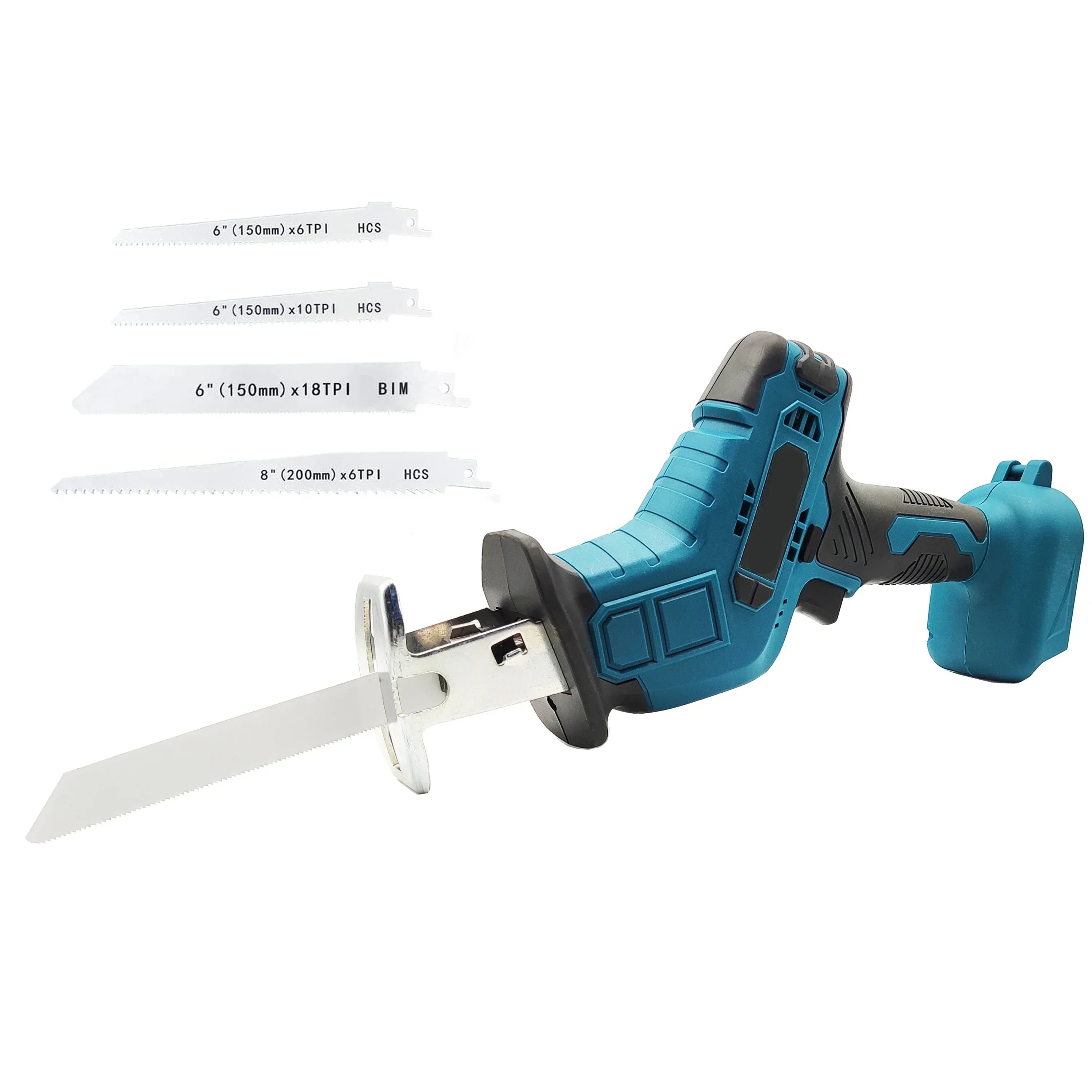 Portable 18V Cordless Reciprocating Saw Adjustable Speed Electric Saw for Wood Metal Pipe