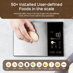 Digital Kitchen Food Scale with Nutritional Calculator LED Display 5kg Capacity Stainless Steel Surface