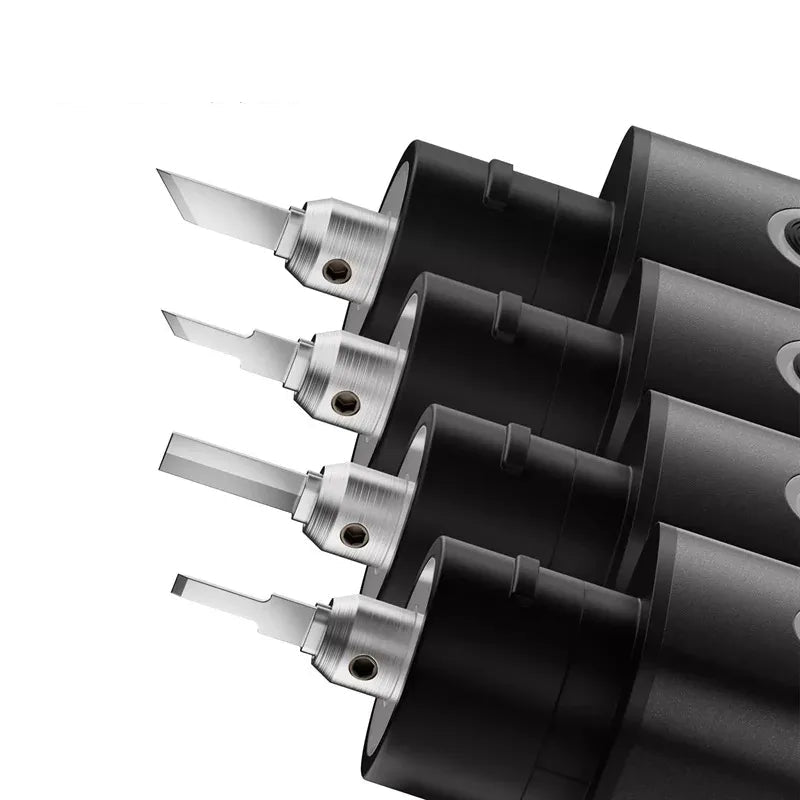 Portable 2-in-1 Ultrasonic Cutting and Polishing Tool 35kHz Precision Engraving Cutter with LED Light