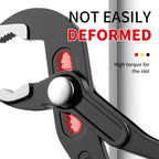 Heavy Duty Quick-Release Water Pump Pliers Adjustable Pipe Wrench Plumbing Hand Tool