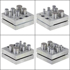 7-Piece Heavy Duty Disc Cutter Punch Set High Carbon Steel Round Jewelry Cutting Tool