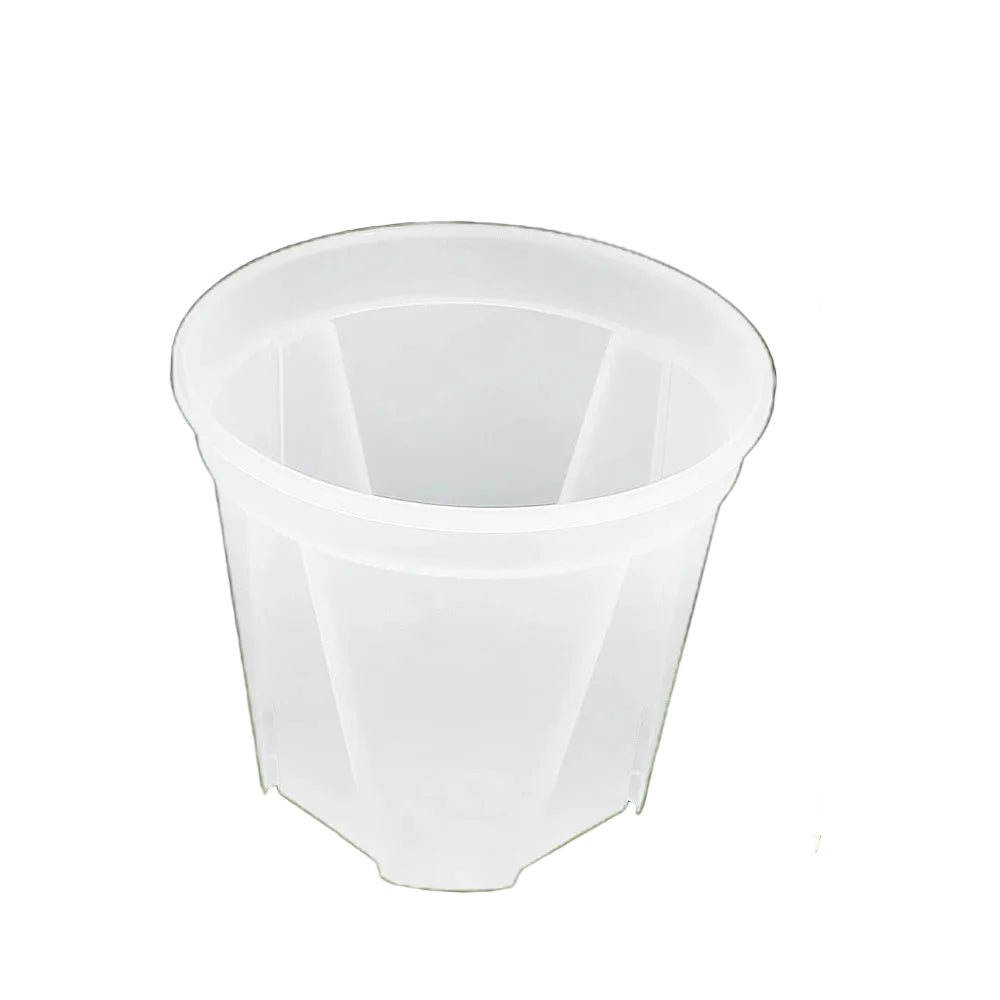 Clear Plastic Plant Nursery Pots with Drainage Holes Transparent Orchid Planter Seedling Container