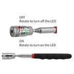 Telescopic Magnetic Pickup Tool with LED Light Portable Extendable Pen for Screws Nuts Bolts Metal Parts