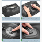 Portable Automatic Vacuum Compression Storage Bag with Built-In Pump Foldable Travel Packing Bag