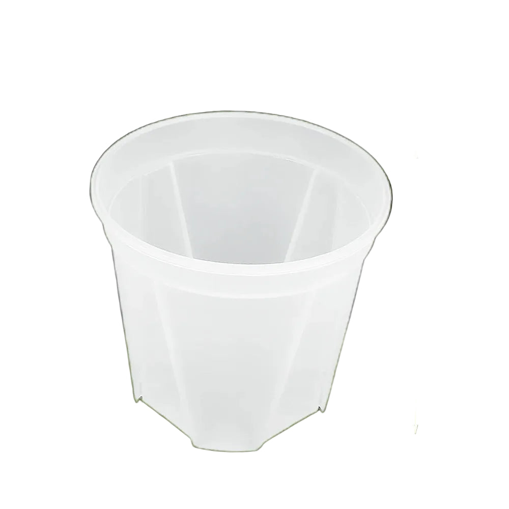 Clear Plastic Plant Nursery Pots with Drainage Holes Transparent Orchid Planter Seedling Container