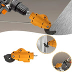 Drill Powered Metal Shear Attachment Heavy Duty Aluminium Alloy Cutter for Steel Copper and Aluminum