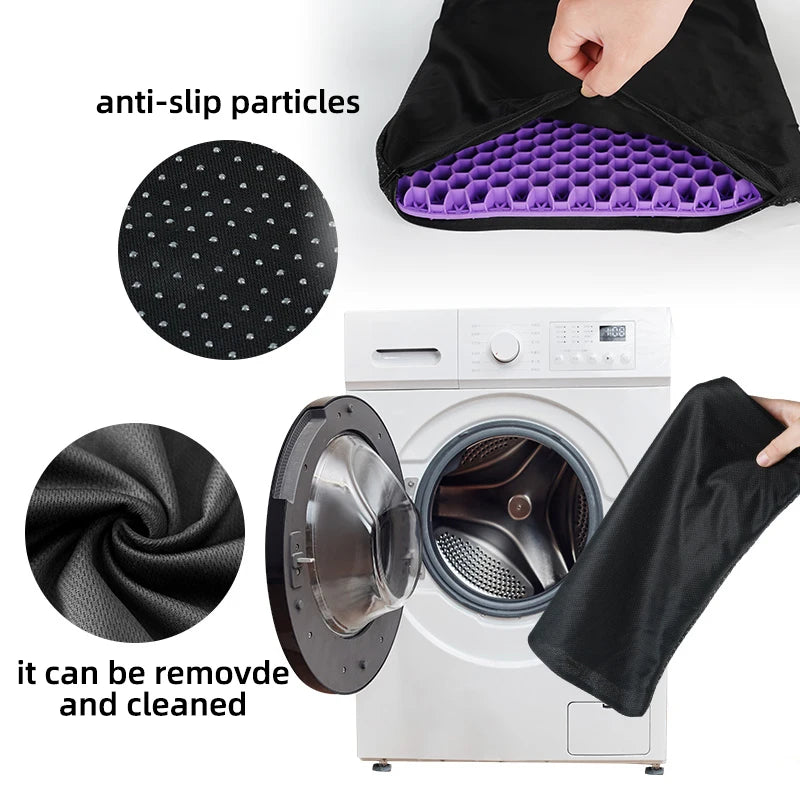 Breathable Gel Seat Cushion Honeycomb Design for Office Chair Car Seat Wheelchair Summer Cooling Pad