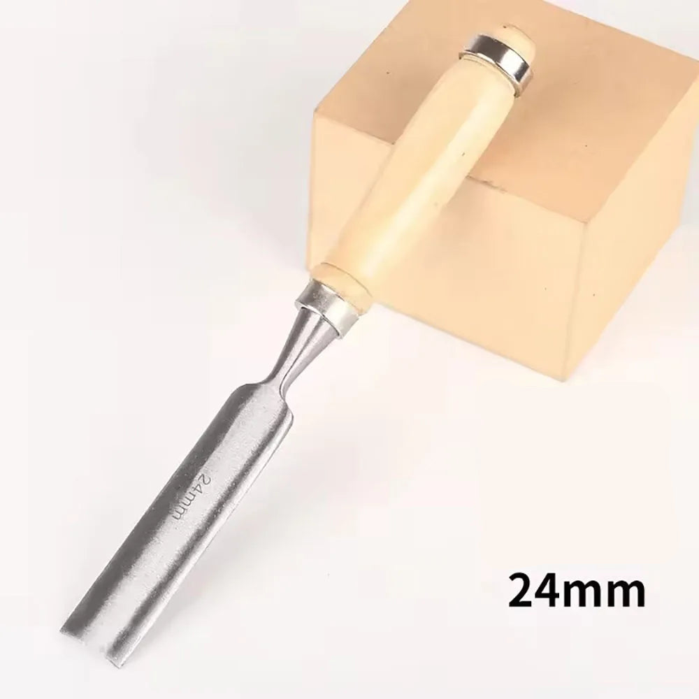 4-Piece Woodworking Carving Chisel Tool Set – Chrome Vanadium Steel DIY Carpentry Hand Tools