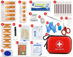 Compact 103-Piece Emergency First Aid Kit Portable Waterproof Case for Outdoor Travel Car Home
