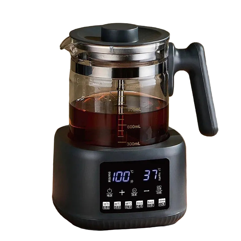 1.3L Electric Glass Tea Maker Kettle 600W with Temperature Control and Keep Warm Function