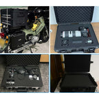 Heavy-Duty Portable Storage Case with Foam Padding, Shockproof and Water-Resistant for Repair Tools