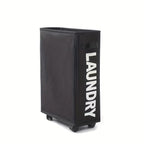 Foldable Laundry Basket with Wheels Portable Clothes Storage Hamper for Bathroom Laundry Room Dorm