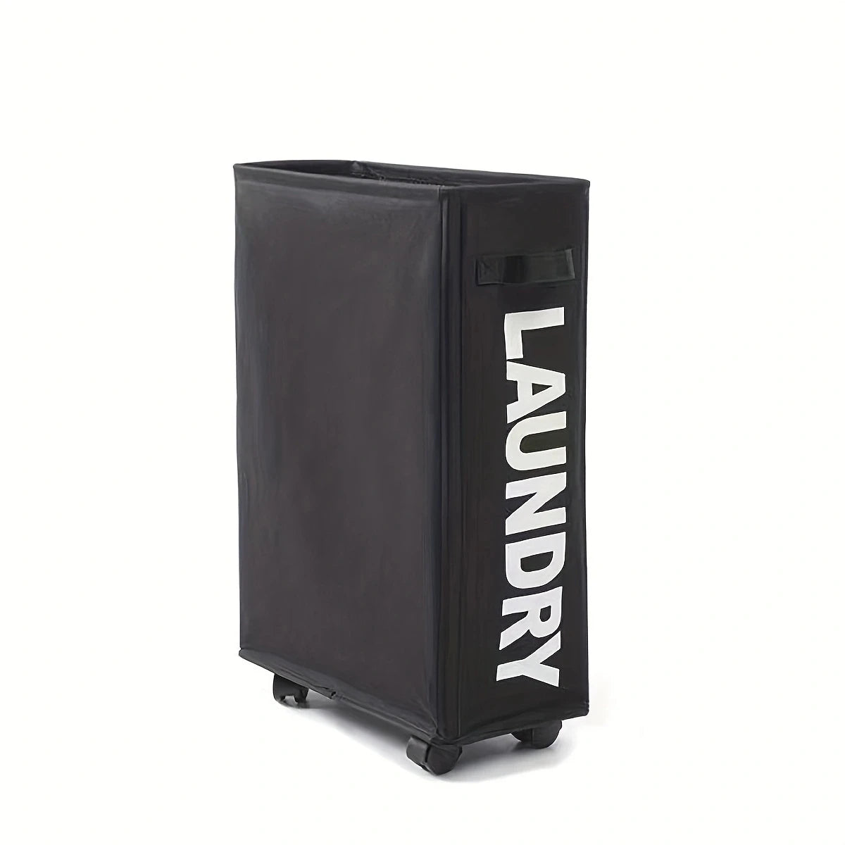 Foldable Laundry Basket with Wheels Portable Clothes Storage Hamper for Bathroom Laundry Room Dorm
