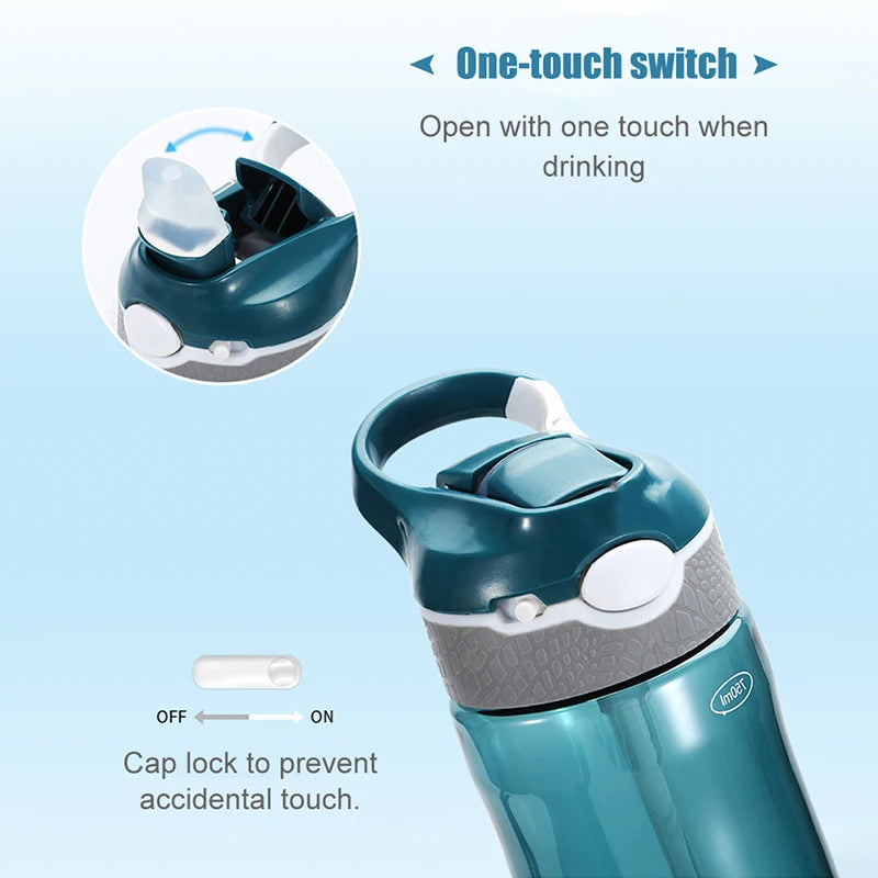 Portable Water Filter Bottle 750ml Outdoor Drinking Bottle with Built-In Filtration