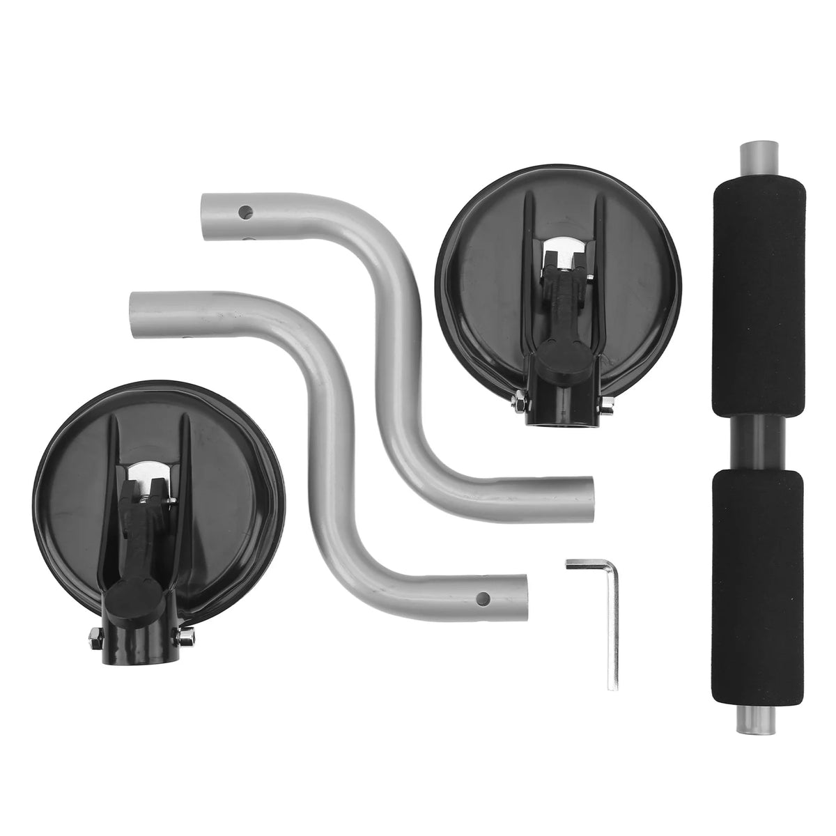 Kayak Loading Assist Roller Aluminum Alloy Roof Loader with Foam Padding and Suction Cup Mounts