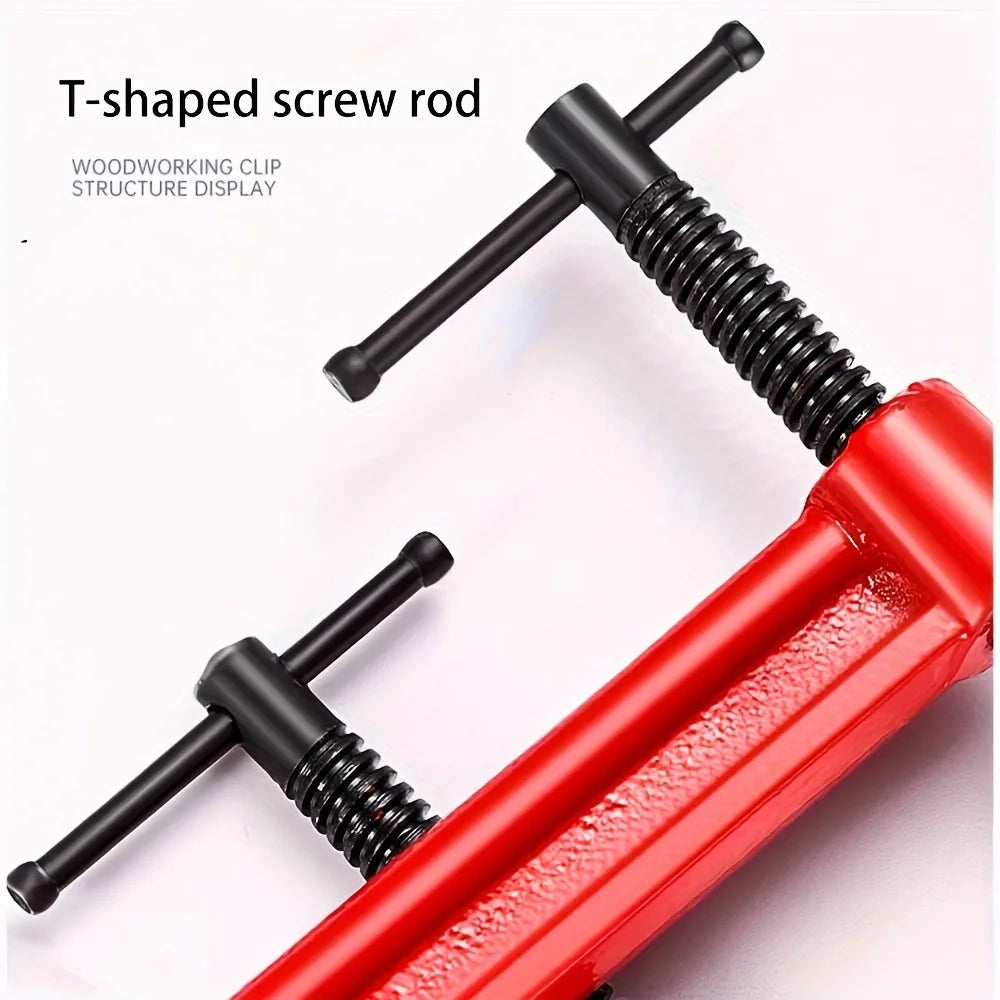 Industrial Strength 4 Inch Deep Reach G Clamp Steel C Clamp for Woodworking Fabrication and Repairs