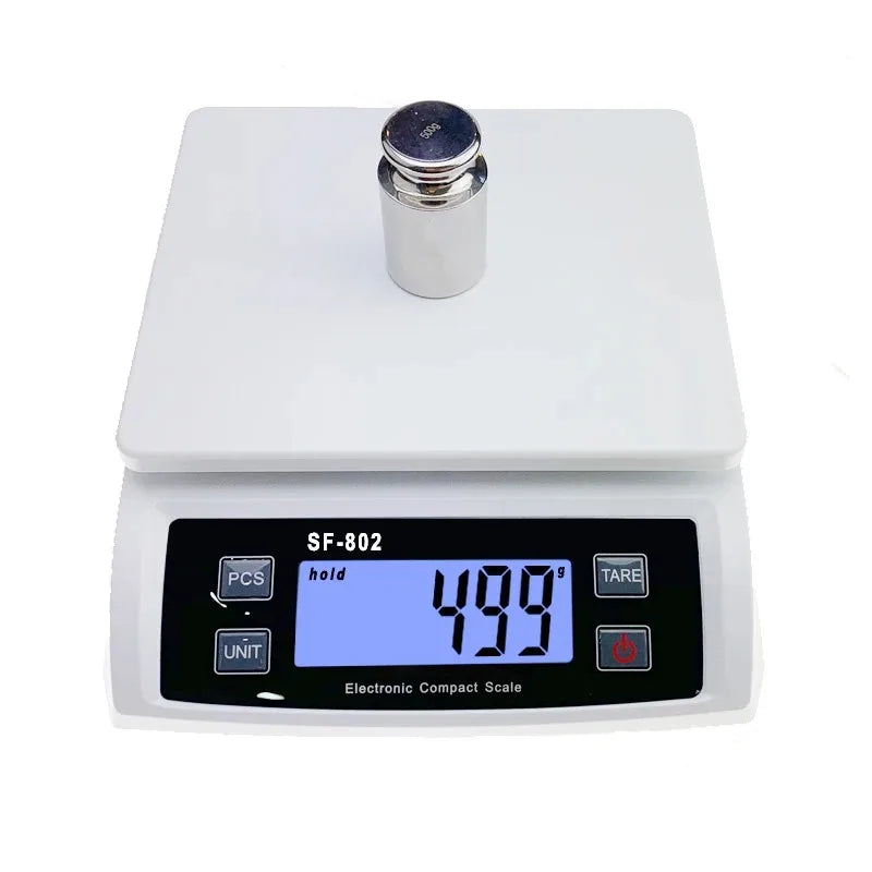 Digital Food Kitchen Scale 30kg High Precision LCD Electronic Weighing Scale Stainless Steel Platform