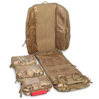 Multi Functional Tactical Backpack 20-35L with Storage Compartments Portable Camping Hiking Bag