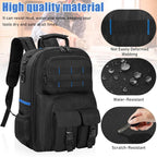 Heavy Duty Tool Backpack with Padded Shoulder Straps and Removable Tool Organizer