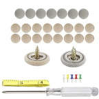 Universal Car Headliner Repair Buckle Kit 60 Piece Beige Roof Liner Fastener Set with Installation Tool