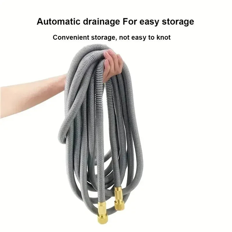 Flexible Expandable Garden Water Hose with Adjustable Spray Nozzle 25ft