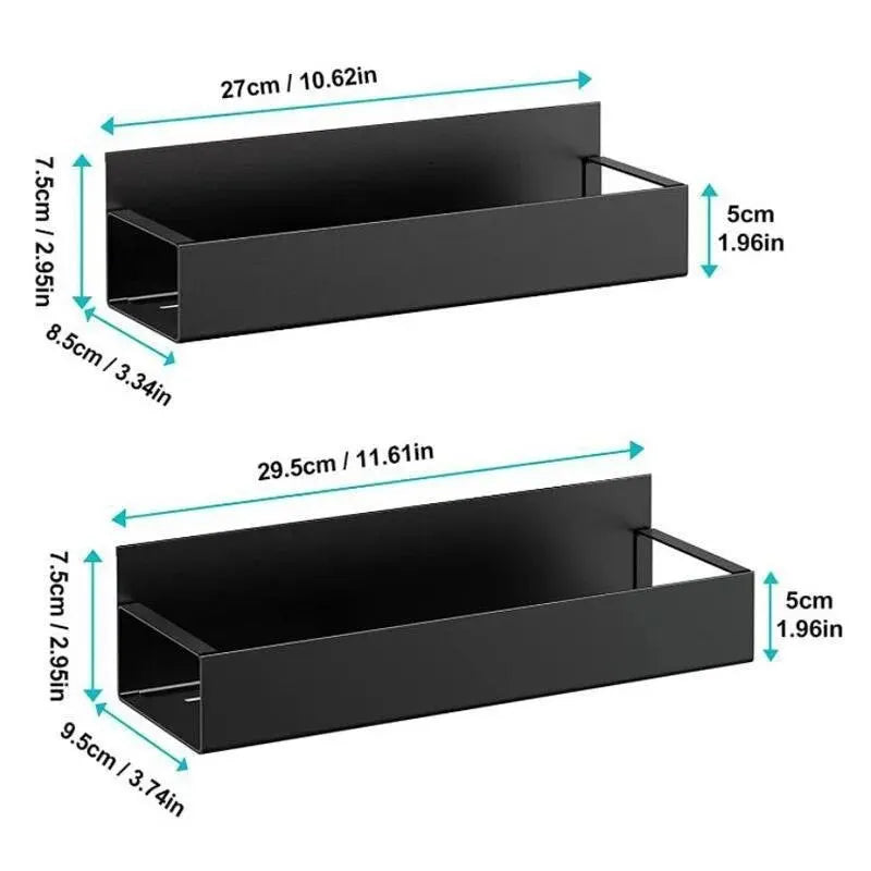 2-Piece Magnetic Storage Shelf for Refrigerator, Washing Machine and Kitchen Side Hanging Organization