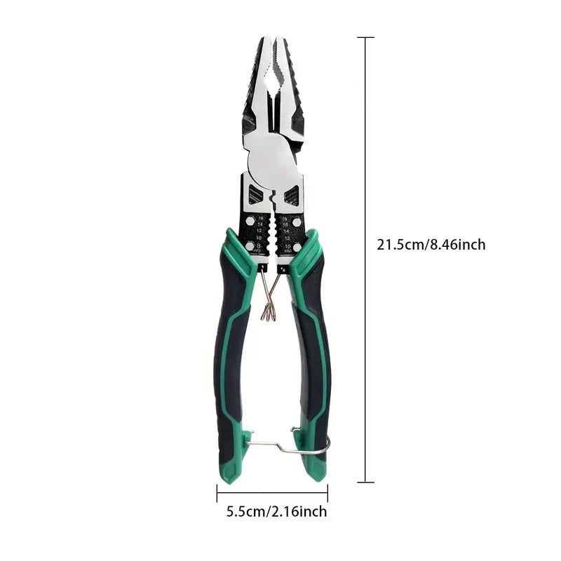 Heavy Duty Alloy Electrician Pliers – Multifunction Wire Cutter & Needle Nose Diagonal Cutting Tool Set
