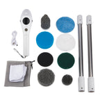 Electric Cleaning Brush 8-in-1 Cordless Rotatable Household Scrubber with Adjustable Handle