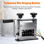 Wire Stripping Machine 3-17mm Manual and Drill Driven Stainless Steel Cable Stripper
