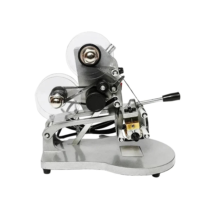 Manual Date Code Printer 100W Thermal Ribbon Batch Expiry Coding Machine with A-Z and 0-9 Characters