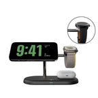 3-in-1 Wireless Charging Station with Magnetic Phone Stand 15W Fast Charger for Phone Watch Earbuds