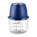 Electric Food Processor 350ml USB Rechargeable Mini Vegetable Chopper with 6 Stainless Steel Blades