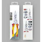 Heavy Duty 8 in 1 Insulated Electrician Pliers with Wire Stripper Cutter and Crimping Function