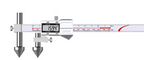 Digital Centre Distance Caliper with Cone Probe for Hole Measurement 20–200mm Stainless Steel Tool