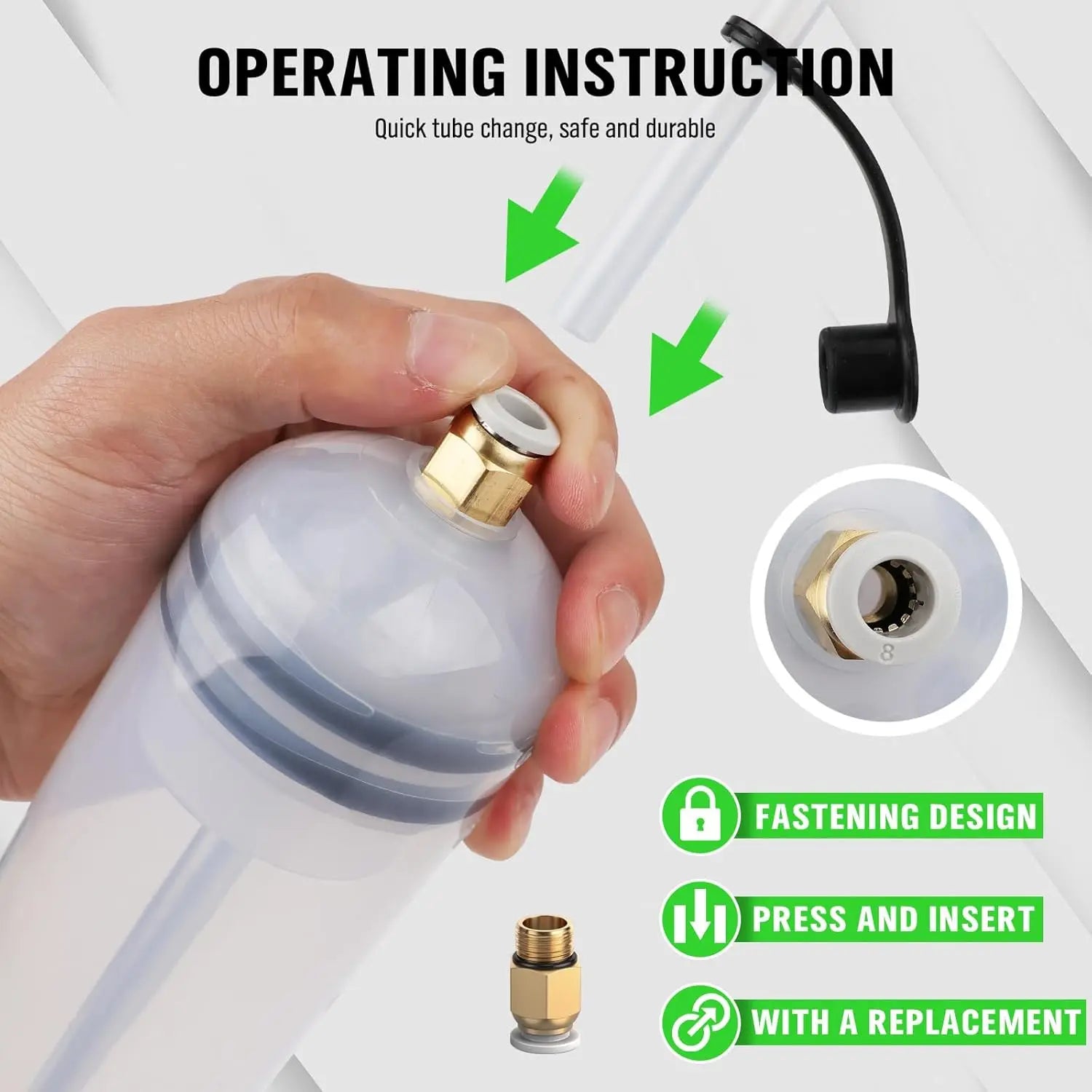 Fluid Extractor Pump 500cc Heavy Duty Manual Oil Transfer Syringe with Hose and Extension Tubes