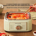 Electric Food Steamer 3 Tier 1000W Multifunction Breakfast Cooker with Timer and Auto Warm Function