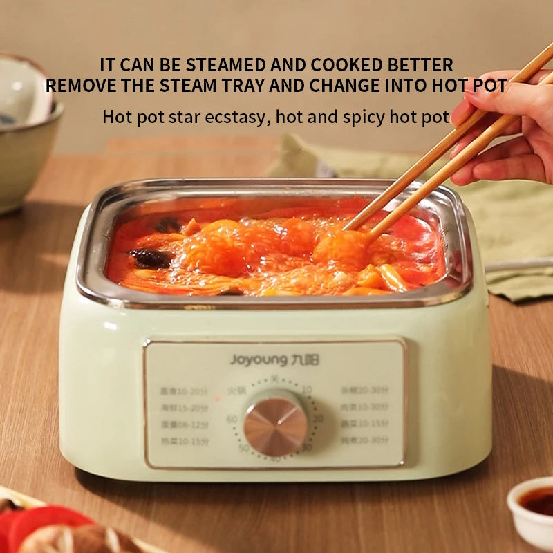 Electric Food Steamer 3 Tier 1000W Multifunction Breakfast Cooker with Timer and Auto Warm Function