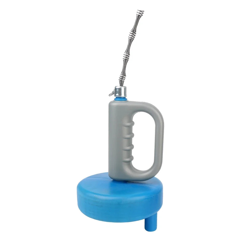 Portable Manual Drain Auger Pipe Cleaner with Flexible Steel Cable for Kitchen Sink, Bathroom and Sewer